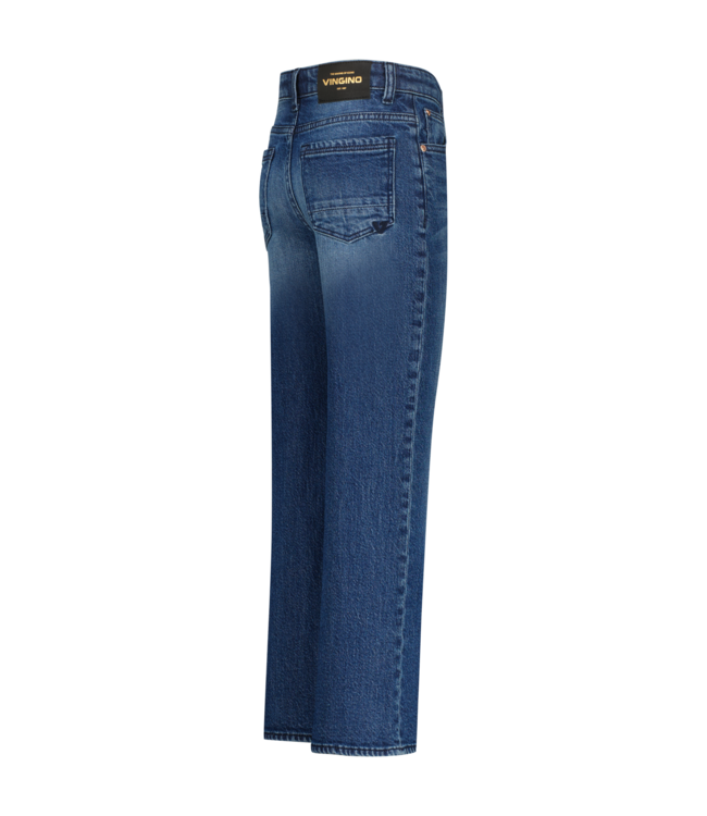 Vingino winter jeansbroek meisjes - donker blauw - Cecile - wide leg fit