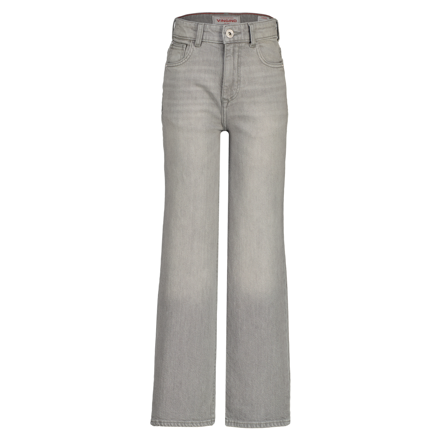 Vingino winter jeansbroek meisjes - grijs - Cecile - wide leg fit afbeelding