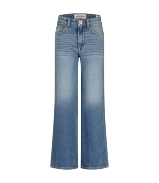 Vingino winter jeansbroek meisjes - blauw - Carlice - extra wide leg fit