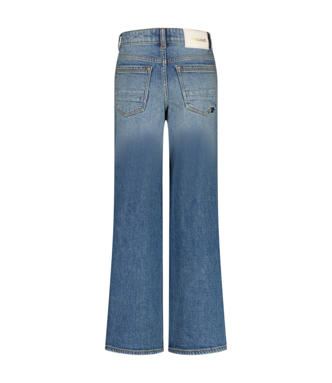 Vingino winter jeansbroek meisjes - blauw - Carlice - extra wide leg fit