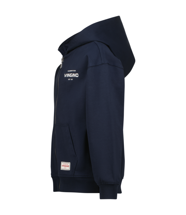 Vingino winter vest jongens - blauw - Basic-Vest - oversized fit