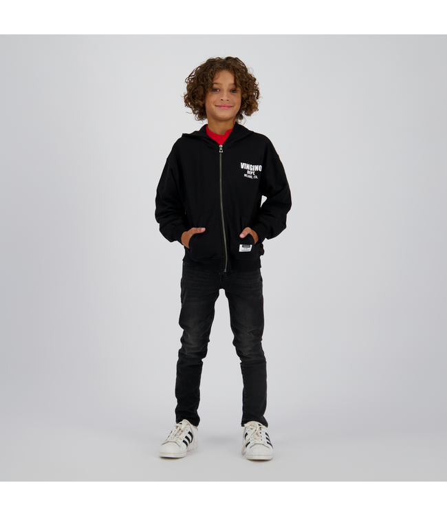 Vingino winter jeansbroek jongens - zwart - Apache icon - skinny fit