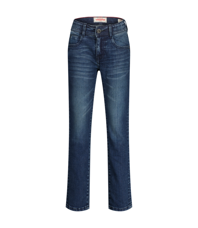 Vingino winter jeansbroek jongens - donker blauw - Apache icon - skinny fit