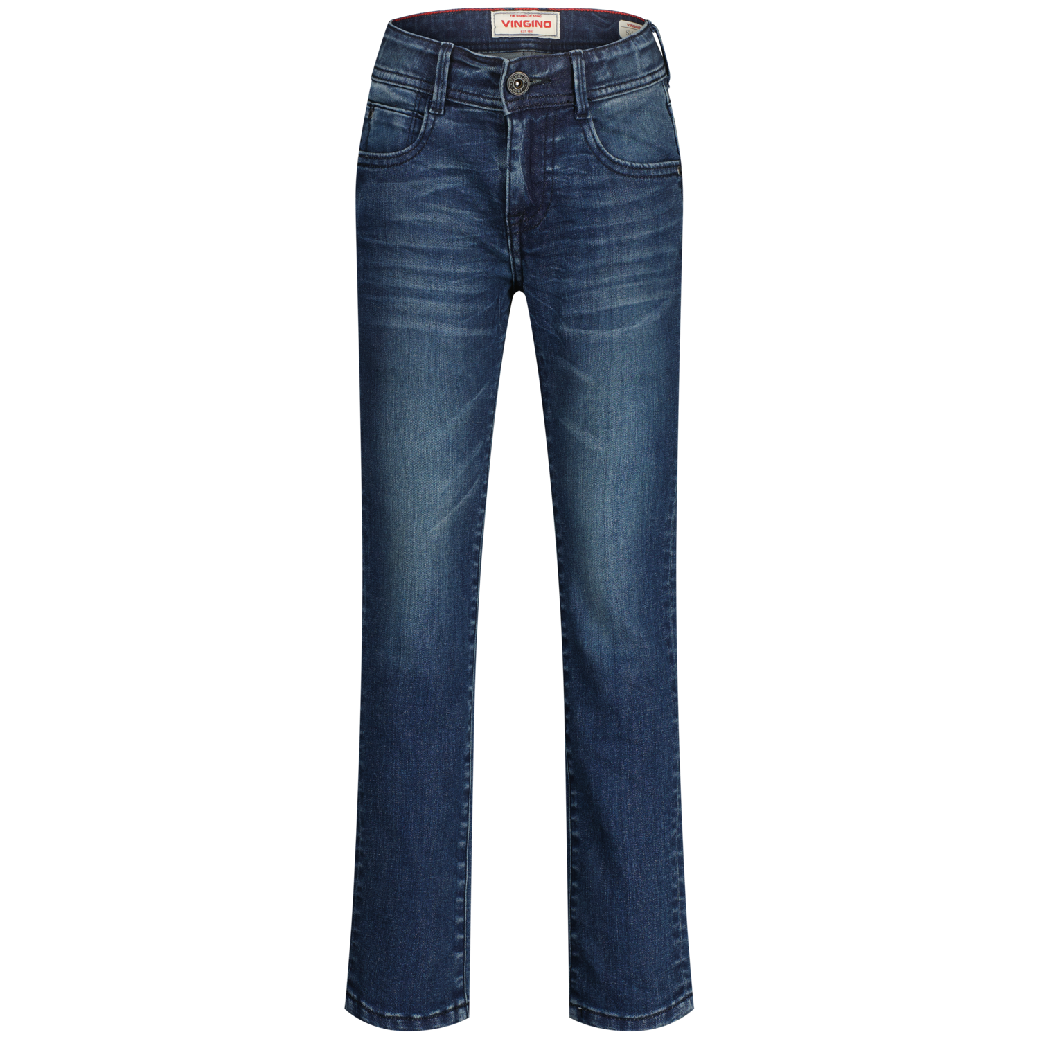 Vingino winter jeansbroek jongens - donker blauw - Apache icon - skinny fit afbeelding