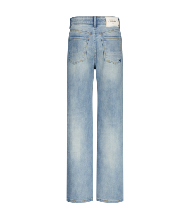 Vingino winter jeansbroek meisjes - blauw - Giulia icon - wide leg fit