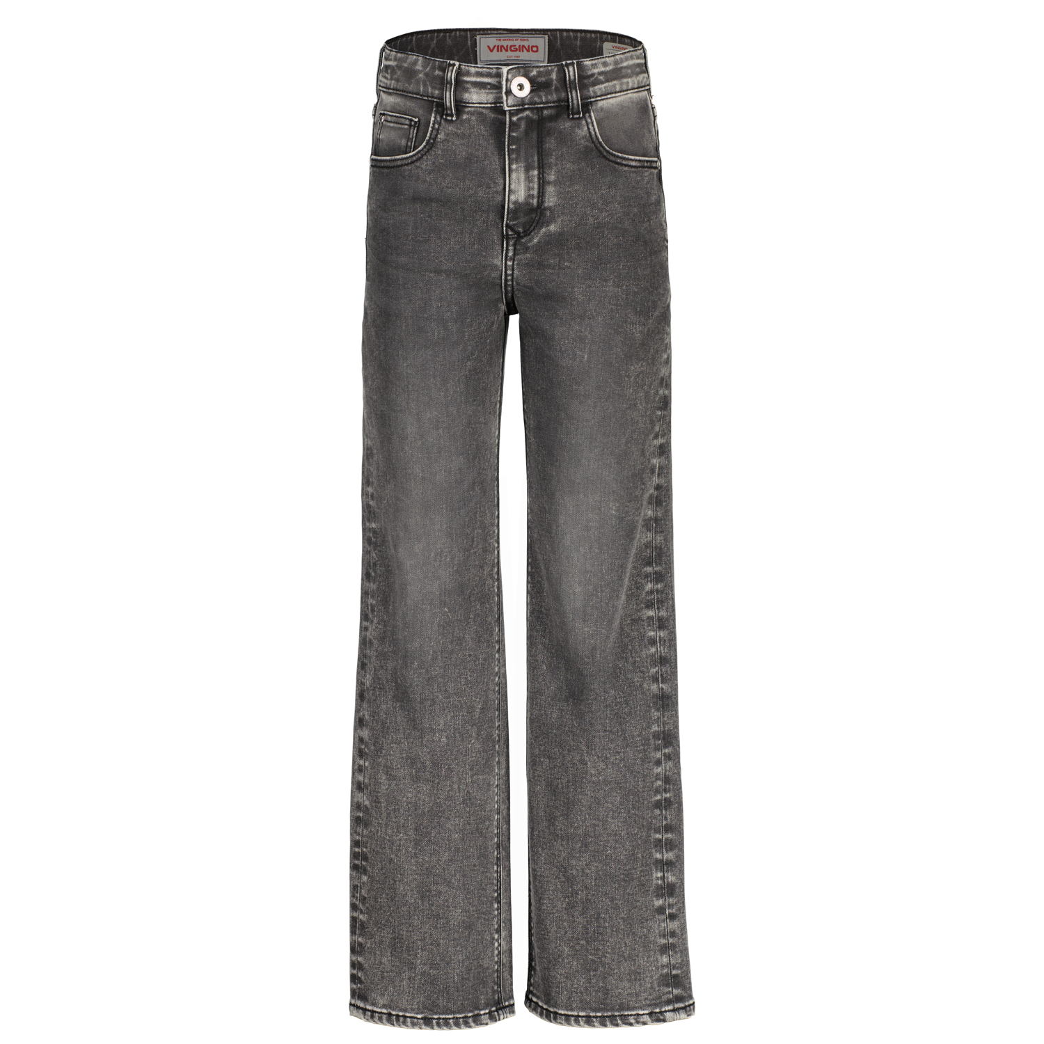 Vingino winter jeansbroek meisjes - grijs - Giulia icon - wide leg fit afbeelding
