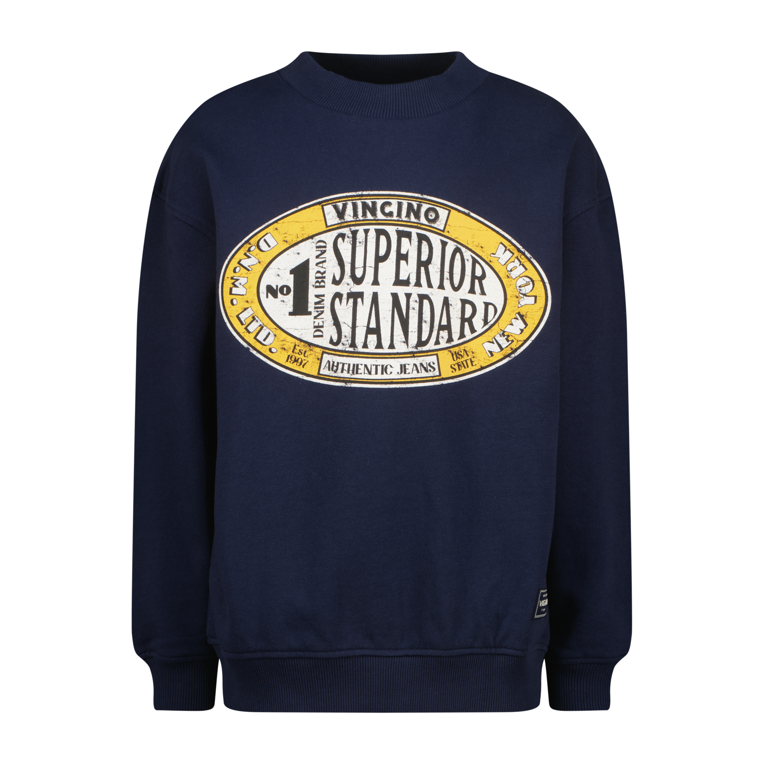 Vingino winter sweater jongens - donker blauw - Noar - oversized fit afbeelding