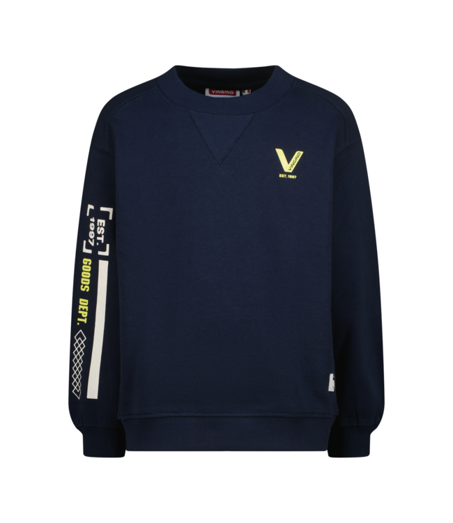 Vingino winter sweater jongens - donker blauw - Namie - boxy fit
