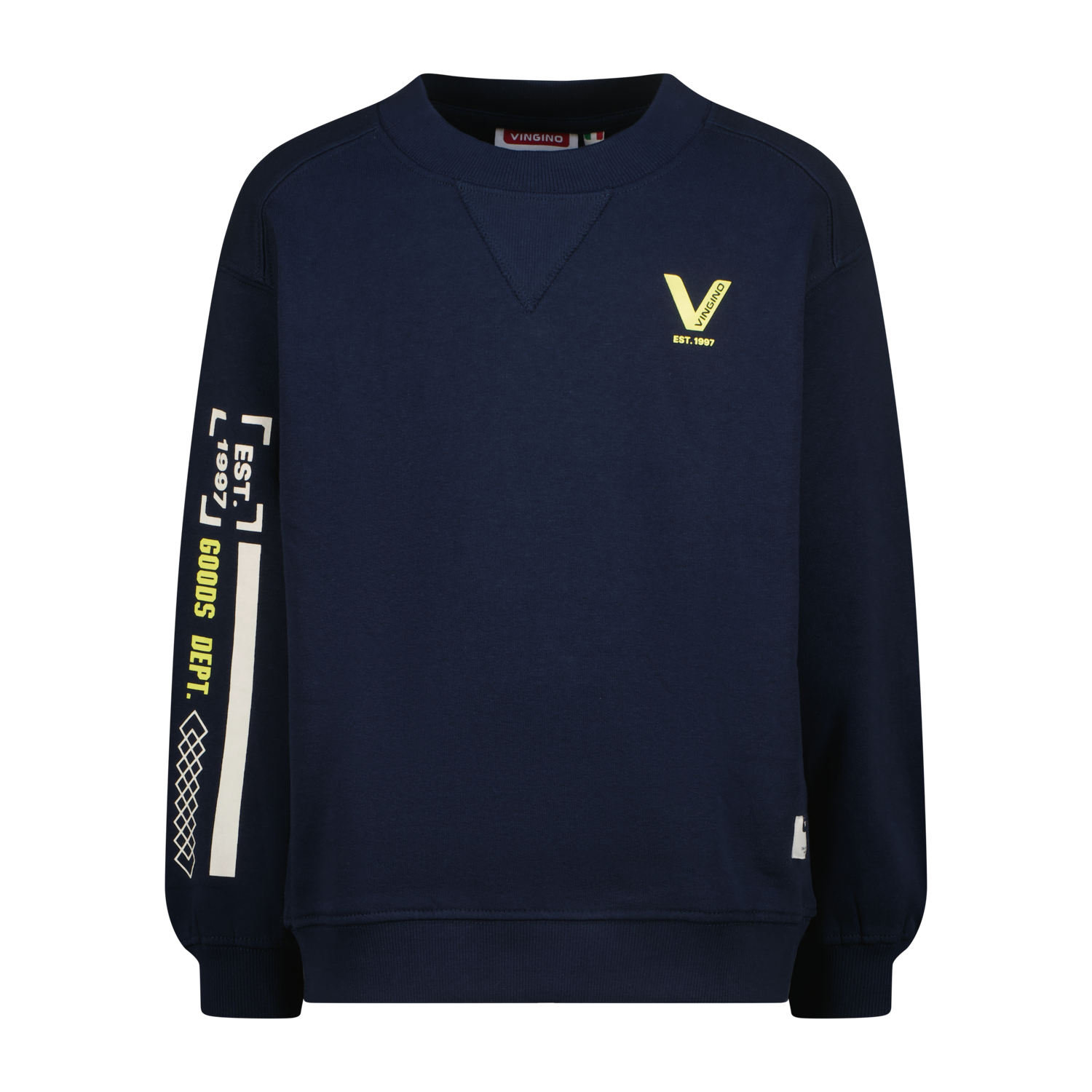 Vingino winter sweater jongens - donker blauw - Namie - boxy fit afbeelding