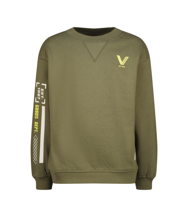 Vingino winter sweater jongens - groen - Namie - boxy fit