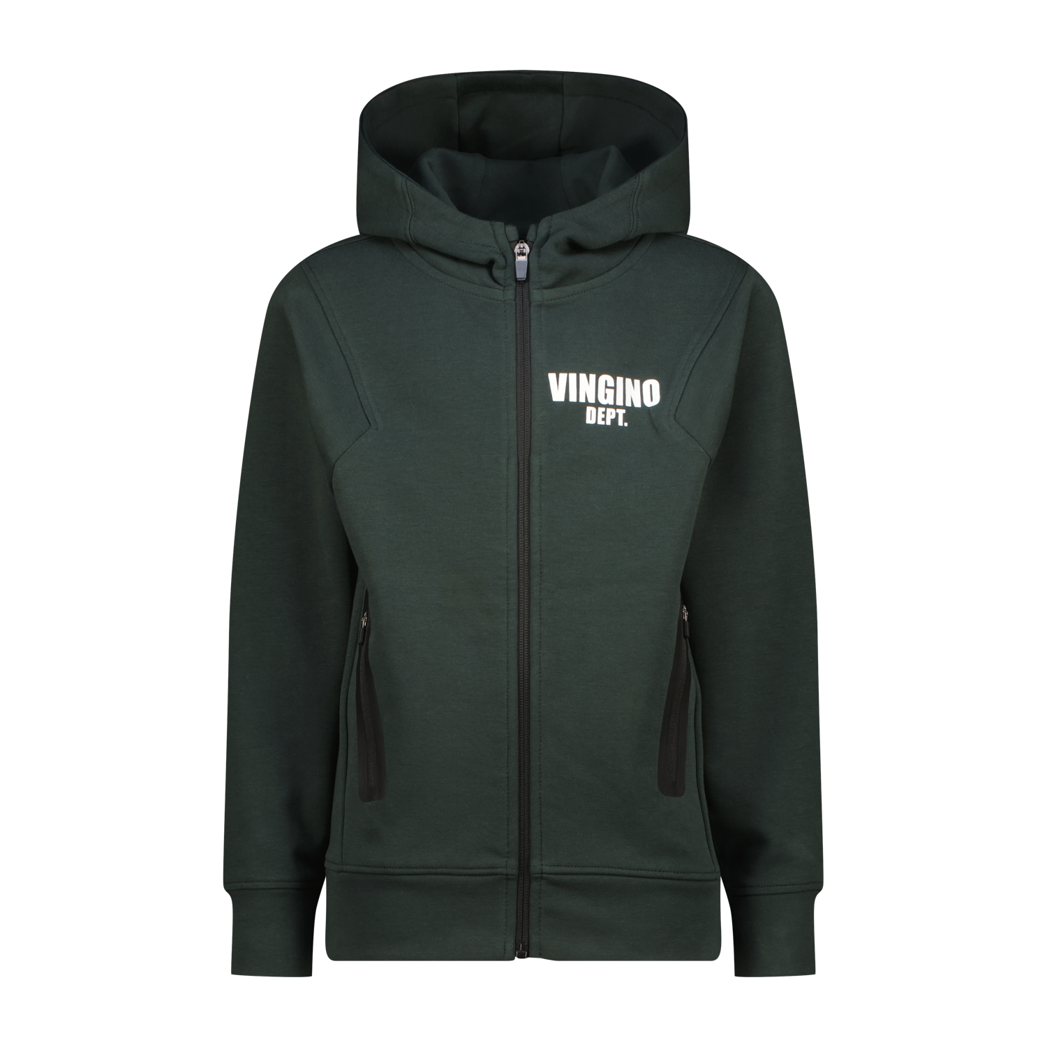 Vingino winter vest jongens - donker groen - Oley - classic afbeelding