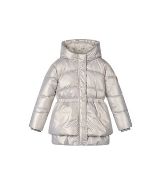 Le Chic winter winterjas meisjes - zilver - Billie - folie, stippen