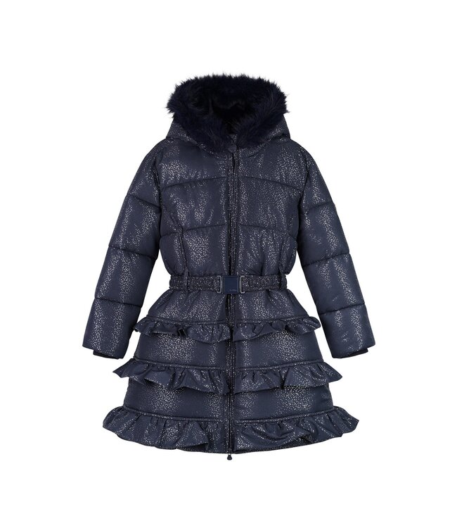 Le Chic winter winterjas meisjes - navy blauw - Blight - ruffle