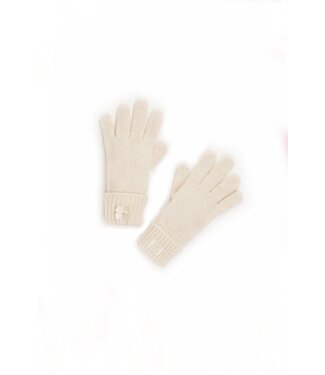 Le Chic winter handschoenen meisjes - wit - Rowrow - gebreid