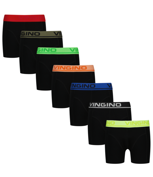 Vingino winter ondergoed jongens - zwart - Boys-boxer-7pack
