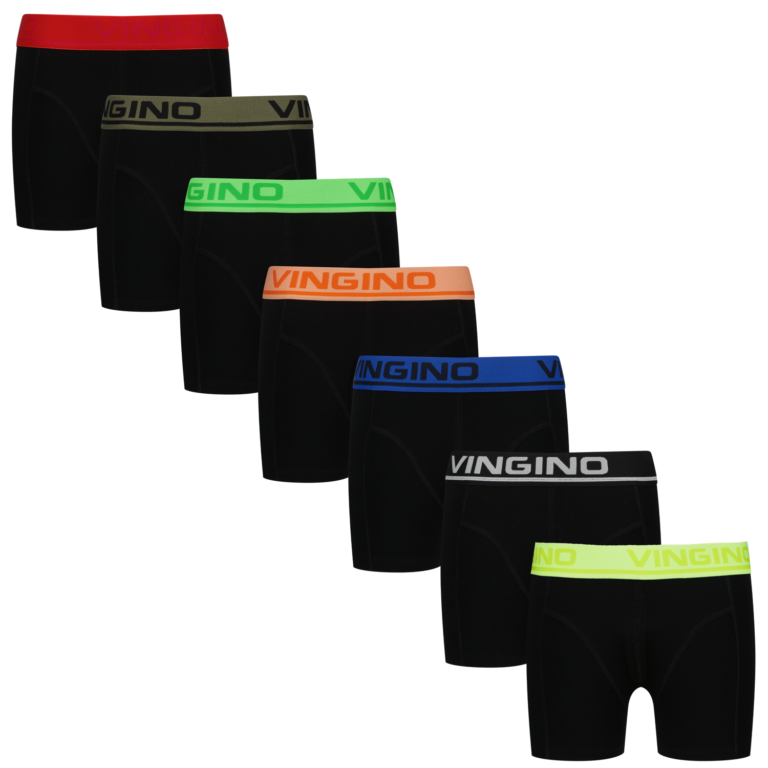 Vingino winter ondergoed jongens - zwart - Boys-boxer-7pack afbeelding