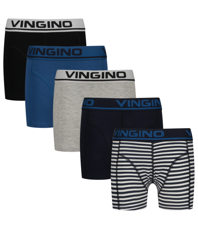 Vingino winter ondergoed jongens - blauw - Boys-boxer-5pack