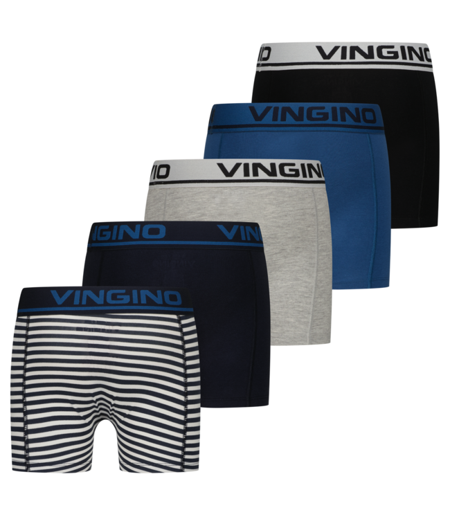 Vingino winter ondergoed jongens - blauw - Boys-boxer-5pack