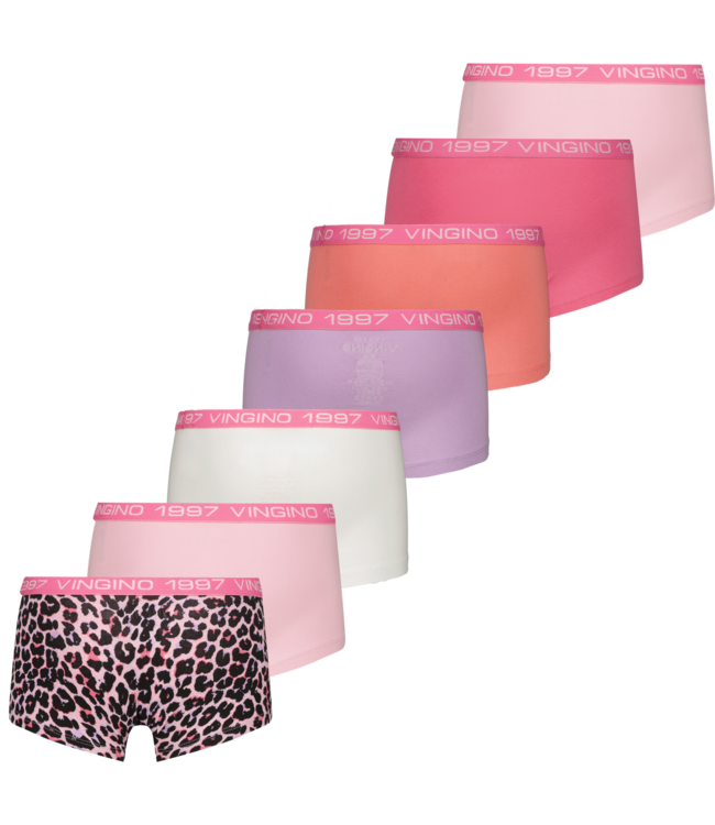 Vingino winter ondergoed meisjes - roze - Girls-boxer-7pack