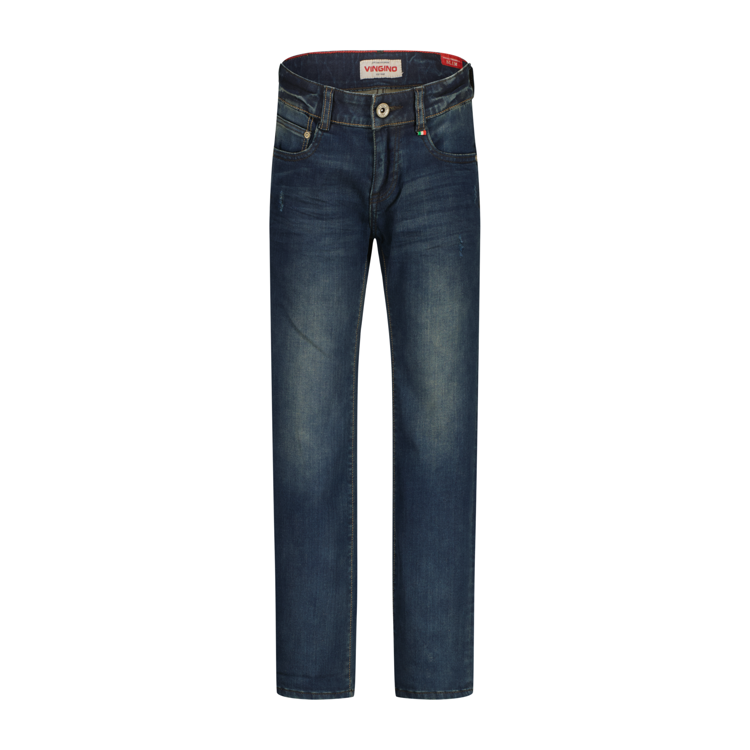 Vingino winter jeansbroek jongens - blauw - Dante - slim fit afbeelding