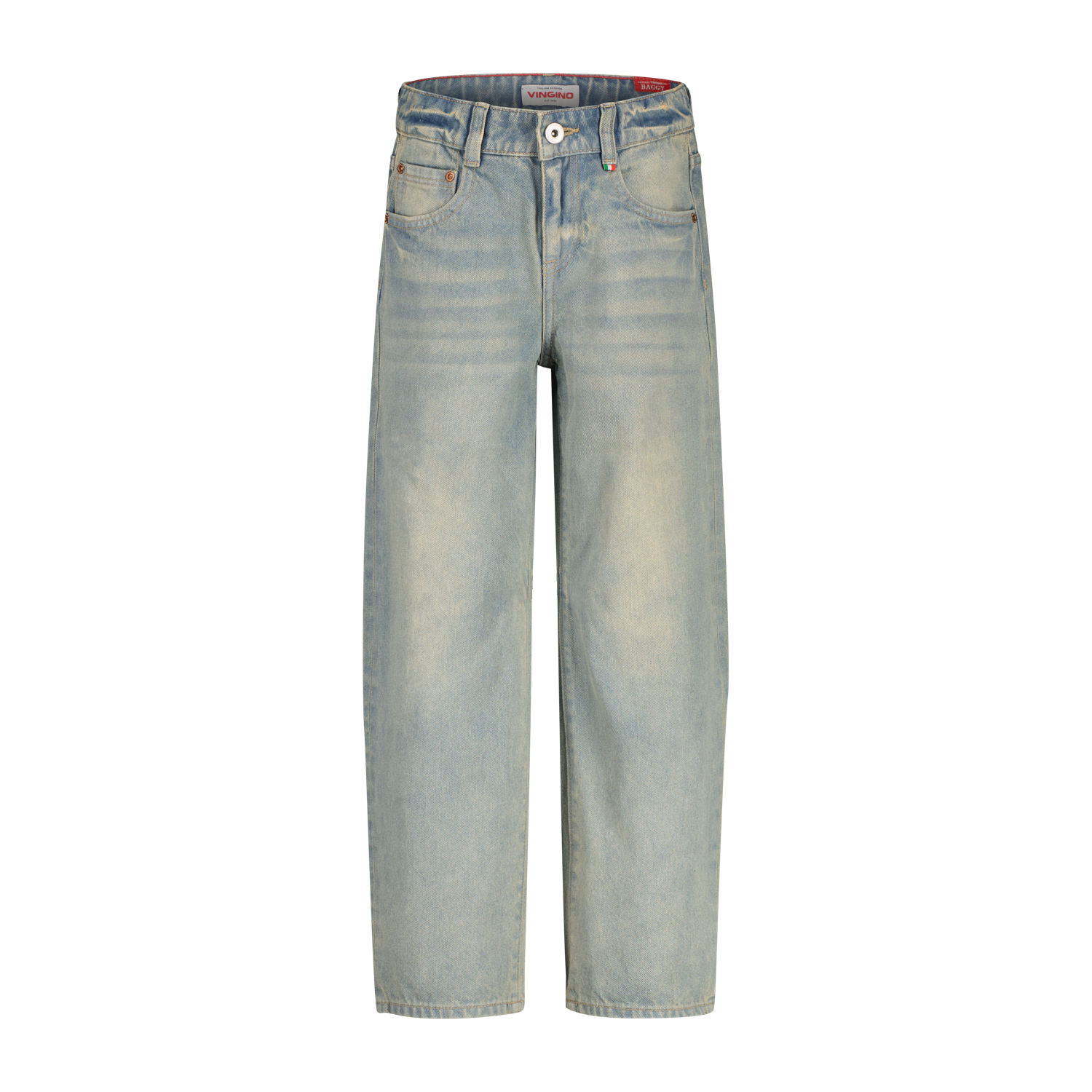 Vingino winter jeansbroek jongens - blauw - Kent - baggy fit afbeelding