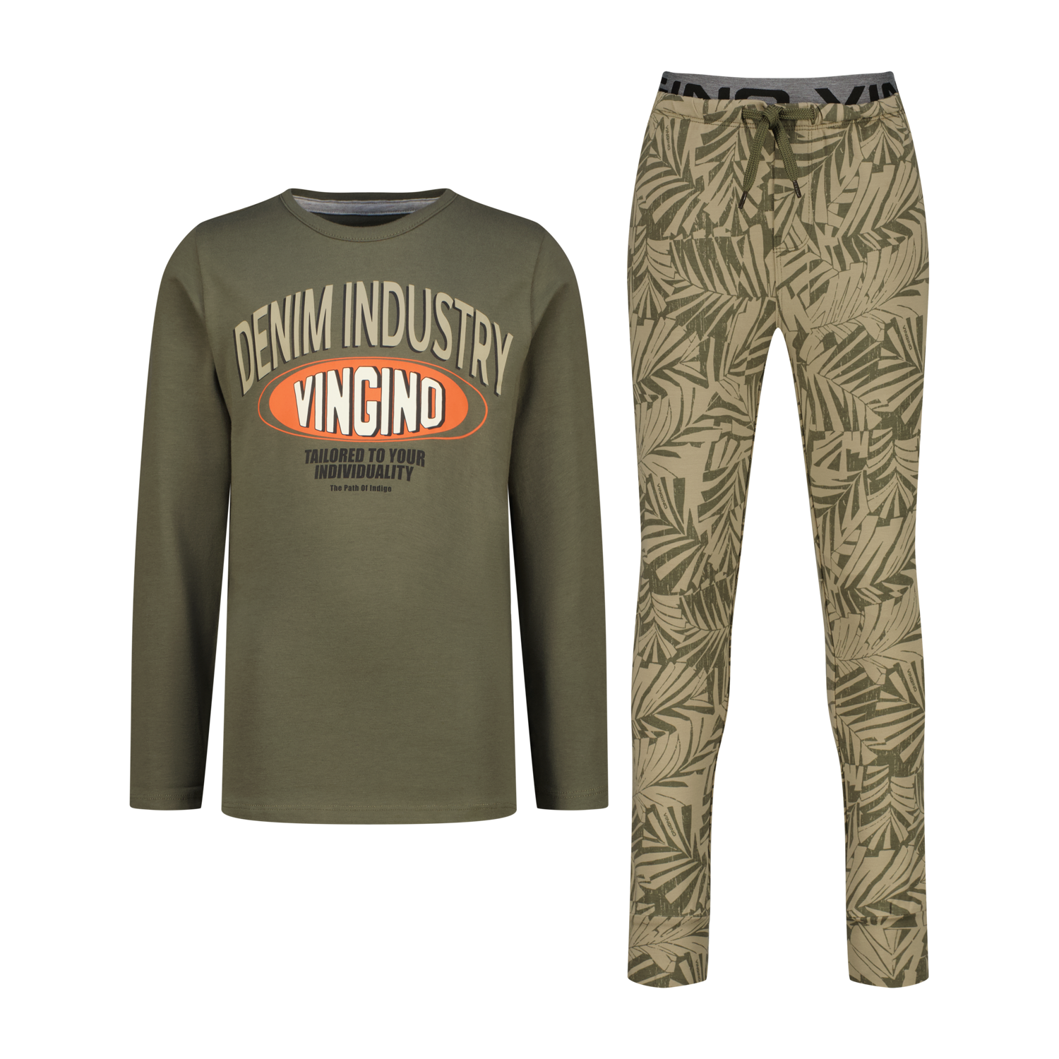 Vingino winter pyjama jongens - groen - Walmo - comfort fit afbeelding