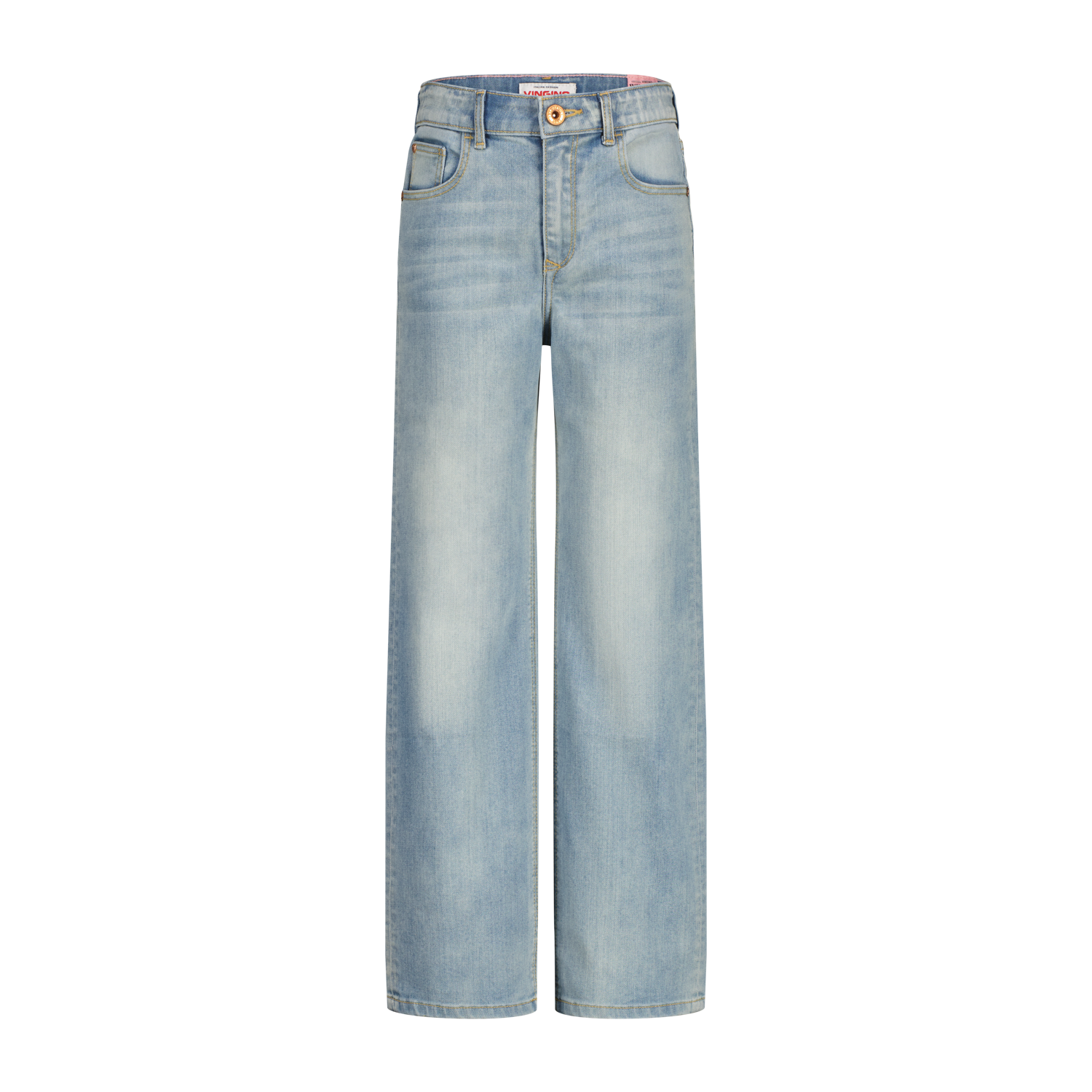 Vingino winter jeansbroek meisjes - blauw - Coco - wide leg fit afbeelding