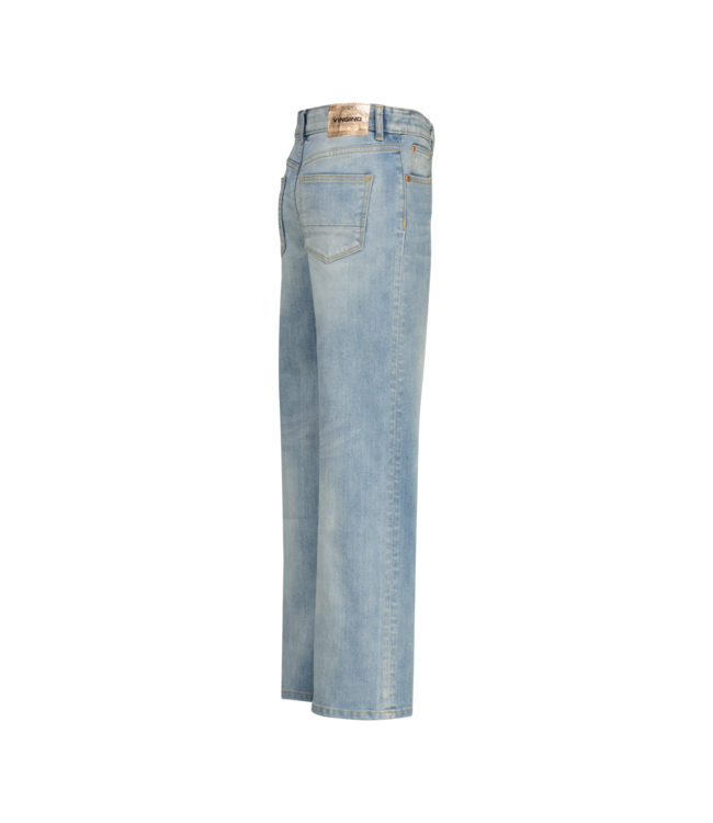 Vingino winter jeansbroek meisjes - blauw - Coco - wide leg fit