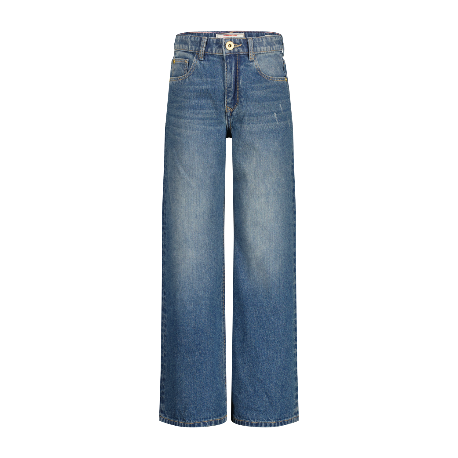 Vingino winter jeansbroek meisjes - donker blauw - Cherry - extra wide leg fit afbeelding