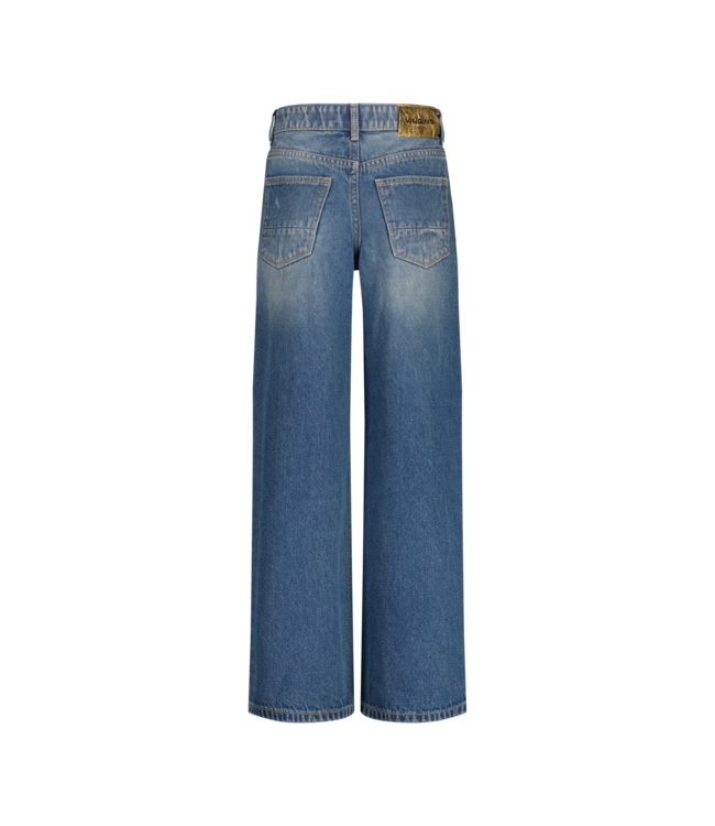 Vingino winter jeansbroek meisjes - donker blauw - Cherry - extra wide leg fit