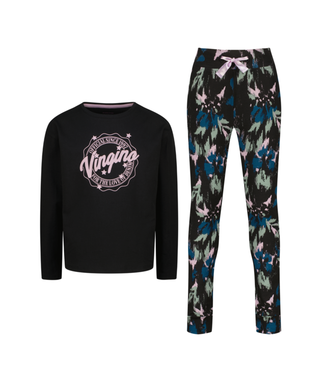 Vingino winter pyjama meisjes - zwart - Wayra - comfort fit