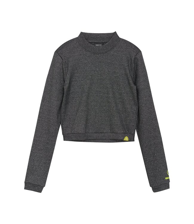 Indian Blue Jeans Winter t-shirt meisjes - zwart - longsleeve/cropped/metallic