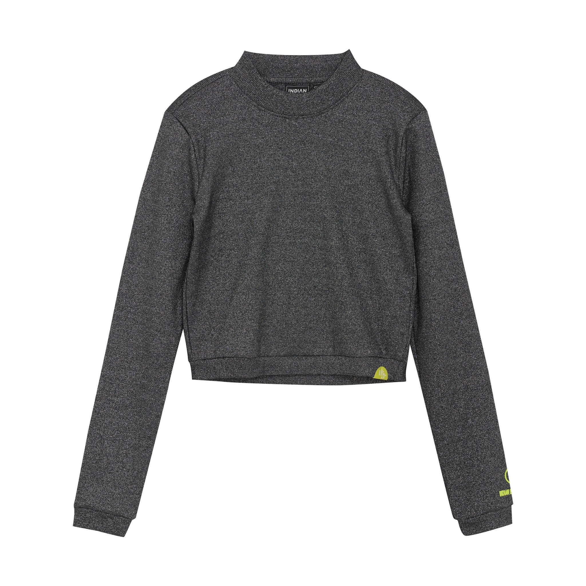 Indian Blue Jeans Winter t-shirt meisjes - zwart - longsleeve/cropped/metallic afbeelding 1