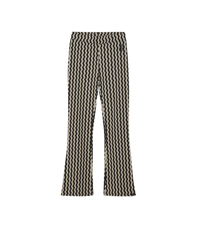 Indian Blue Jeans Winter flare broek meisjes - zwart - zigzag
