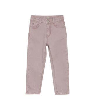 Daily7 winter jeansbroek meisjes - roze - mom fit/harten zak Daily7 winter jeansbroek meisjes - roze - mom fit/harten zak