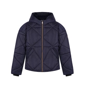 NoBell winter winterjas meisjes - navy blauw - Buffer - kort, capuchon