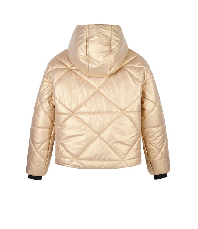 NoBell winter winterjas meisjes - bruin - Buffer - kort, capuchon