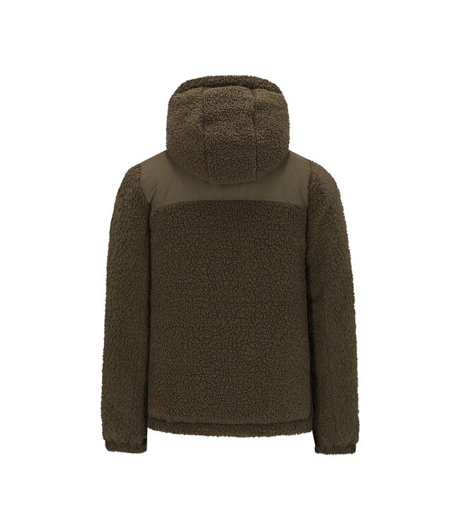 Like Flo winter winterjas jongens - groen - Albon - reversible, capuchon