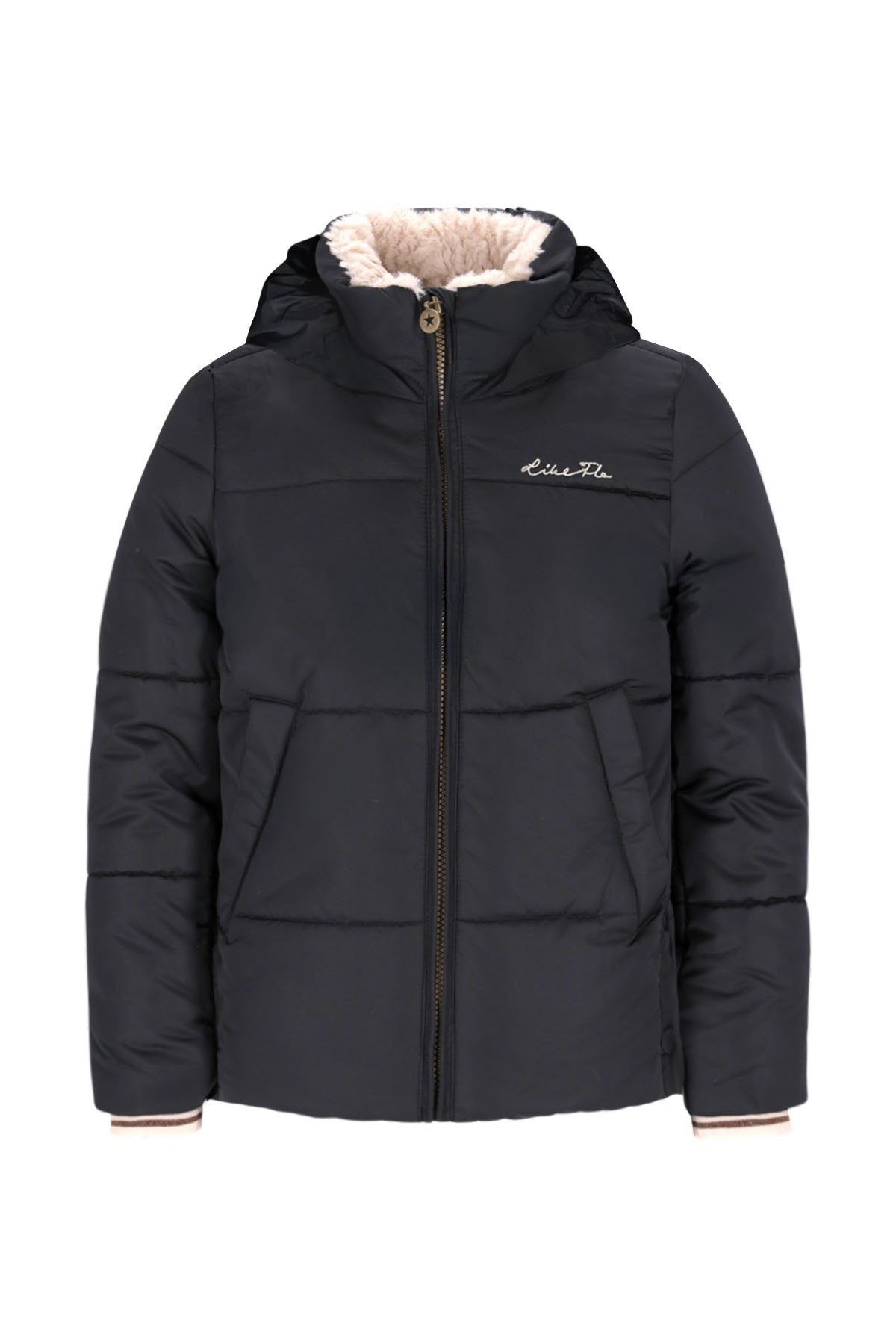 Like Flo winter winterjas meisjes - grijs - Aelin - kort, capuchon afbeelding