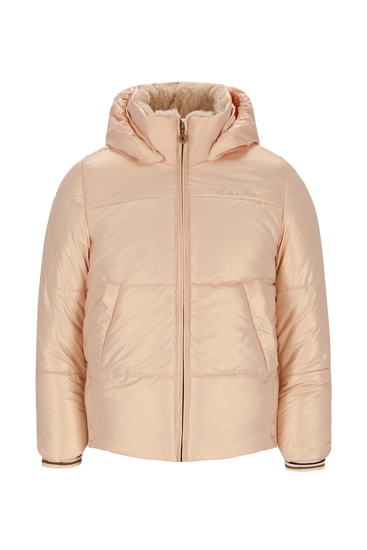 Like Flo winter winterjas meisjes - oranje - Aelin - kort, capuchon afbeelding