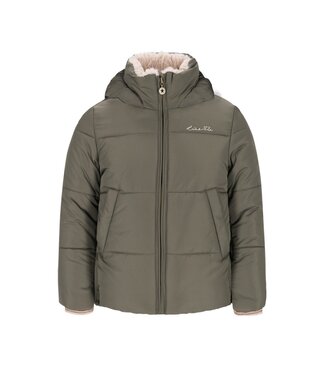 Like Flo winter winterjas meisjes - groen - Aelin - kort, capuchon