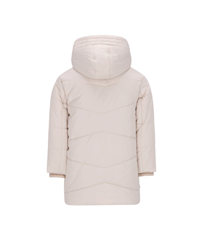 Like Flo winter winterjas meisjes - beige - Abbi - gewatteerd, capuchon