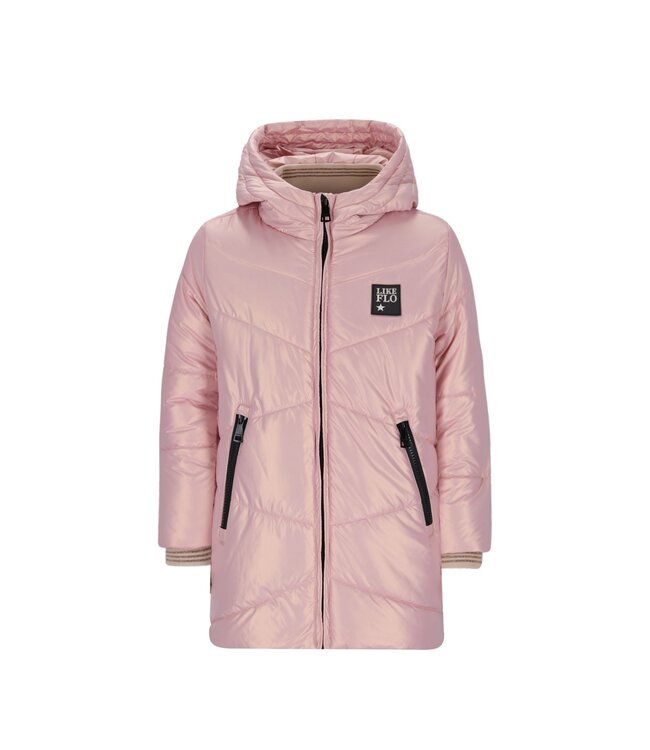 Like Flo winter winterjas meisjes - paars - Abbi - gewatteerd, capuchon