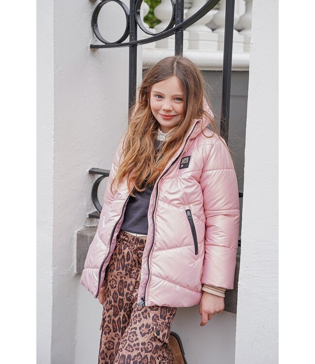Like Flo winter winterjas meisjes - paars - Abbi - gewatteerd, capuchon