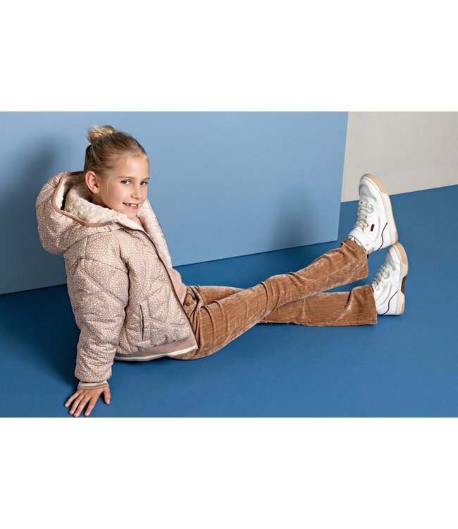 NoNo winter bomberjack meisjes - bruin - Bomby - reversible, capuchon