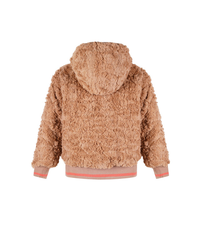 NoNo winter bomberjack meisjes - roze - Bomby - reversible, capuchon