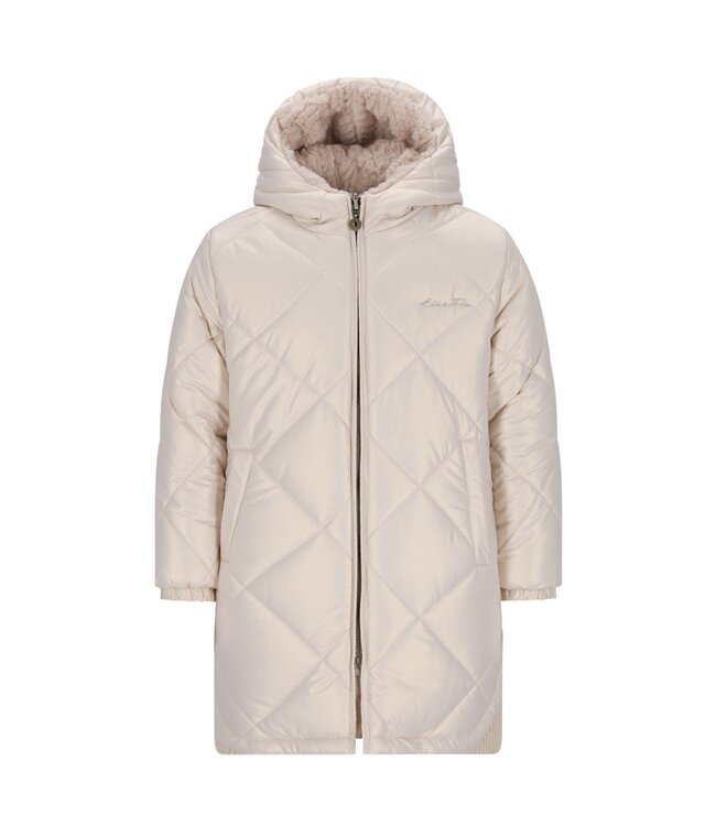 Like Flo winter winterjas meisjes - goud - Ariana - lang, reversible, capuchon, metallic