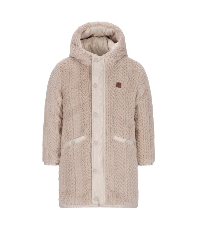 Like Flo winter winterjas meisjes - goud - Ariana - lang, reversible, capuchon, metallic