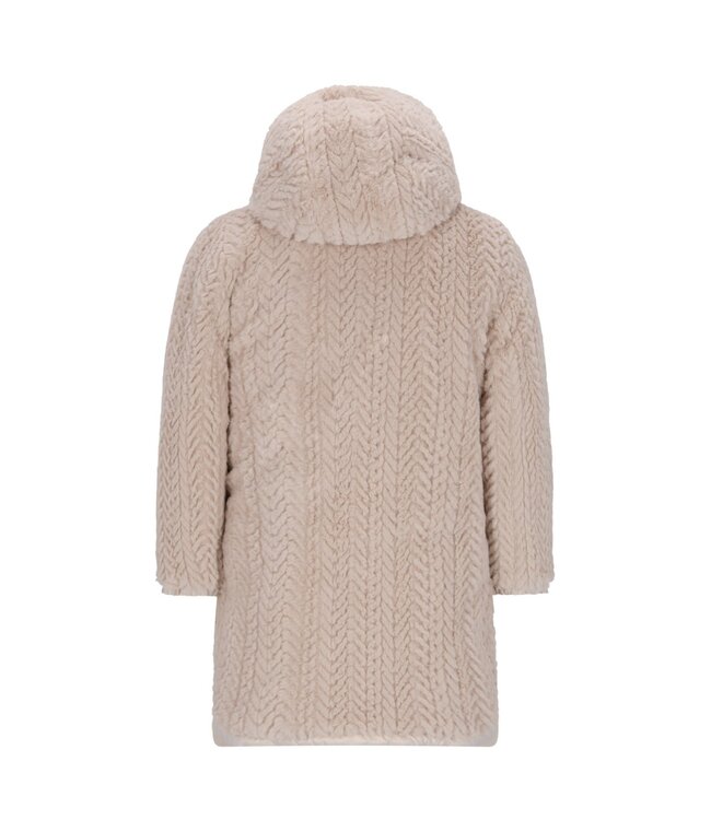 Like Flo winter winterjas meisjes - goud - Ariana - lang, reversible, capuchon, metallic