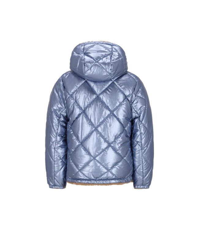 Like Flo winter winterjas meisjes - blauw - Aimee - kort, reversible, capuchon